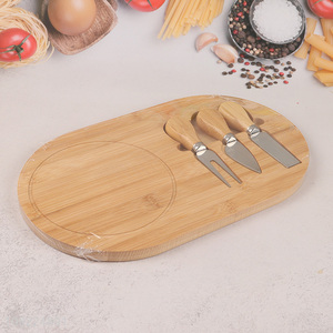 New Arrival Bamboo Cutting Board And Cheese Knife Set for Wedding Party