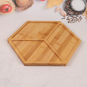 High Quality Bamboo Serving Tray Food Serving Platter for Parties