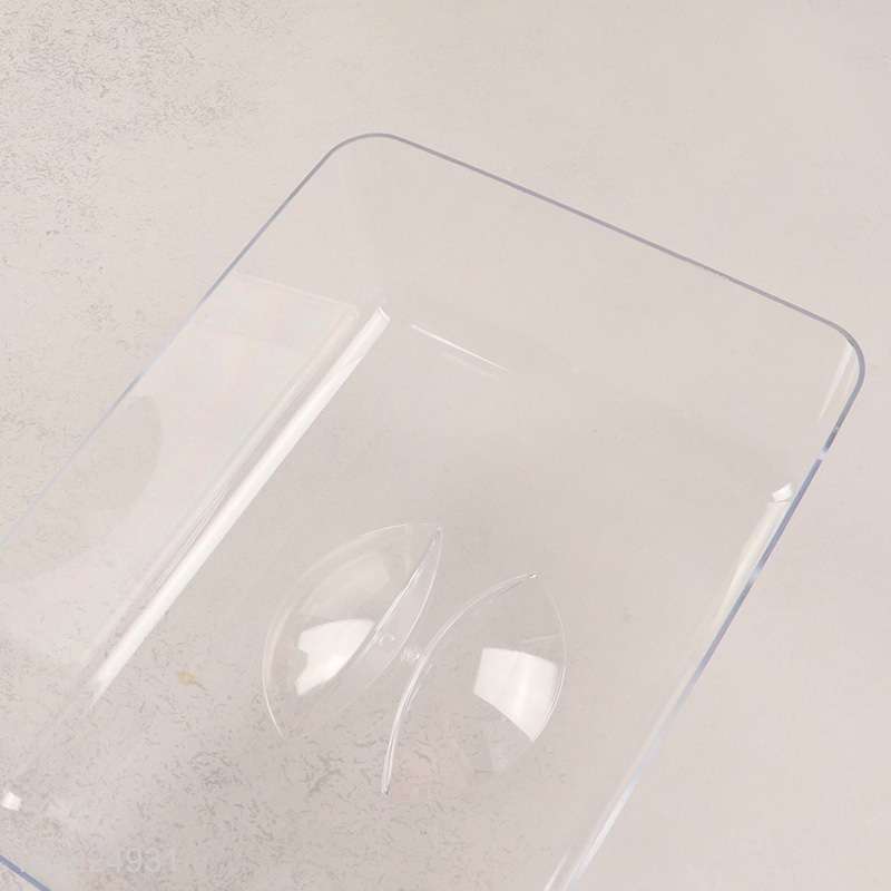 Factory Price Rectangular Bamboo Butter Dish Serving Tray with Lid