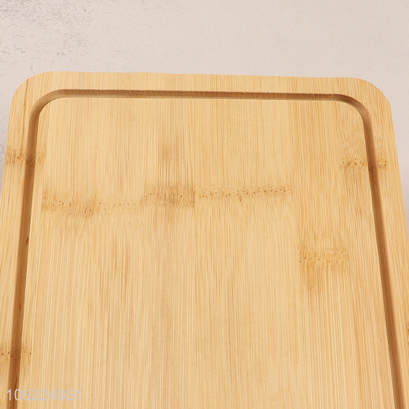 Factory Price Rectangular Bamboo Butter Dish Serving Tray with Lid