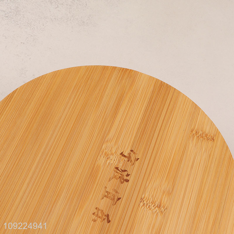 China Imports Round Bamboo Butter Cheese Cake Serving Tray with Cover