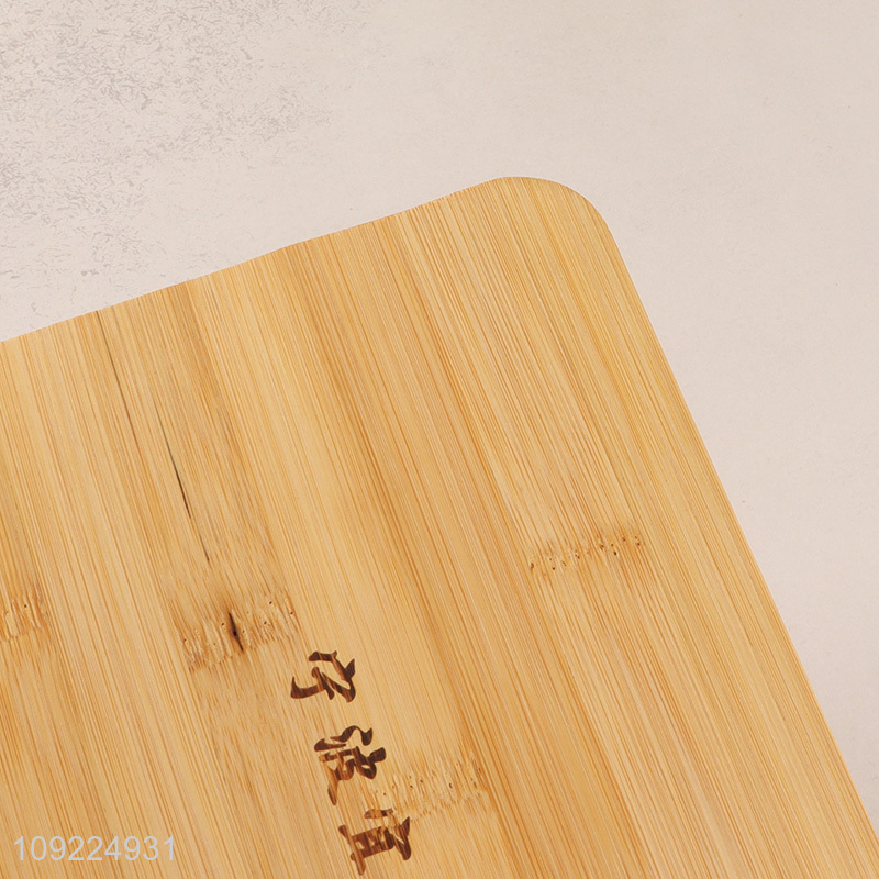 Factory Price Rectangular Bamboo Butter Dish Serving Tray with Lid