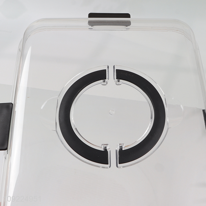 High Quality Portable Bamboo Charcuterie Board with Clear Lid for Picnic