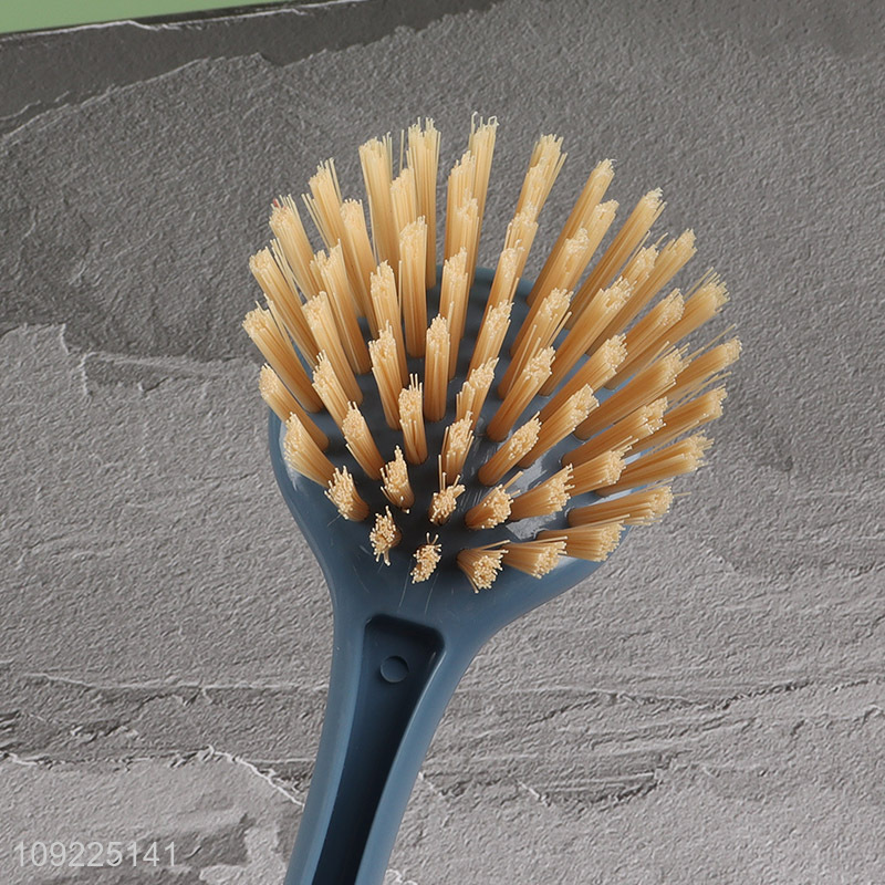 Factory Supply Double Sided Pot Brush Kitchen Scrub Brush with Handle