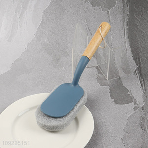 Wholesale Long Handle Sponge Brush for Kitchen Bathroom Tub Tile Cleaning