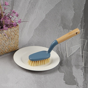 China Wholesale Heavy Duty Floor Scrub Brush with Long Wooden Handle