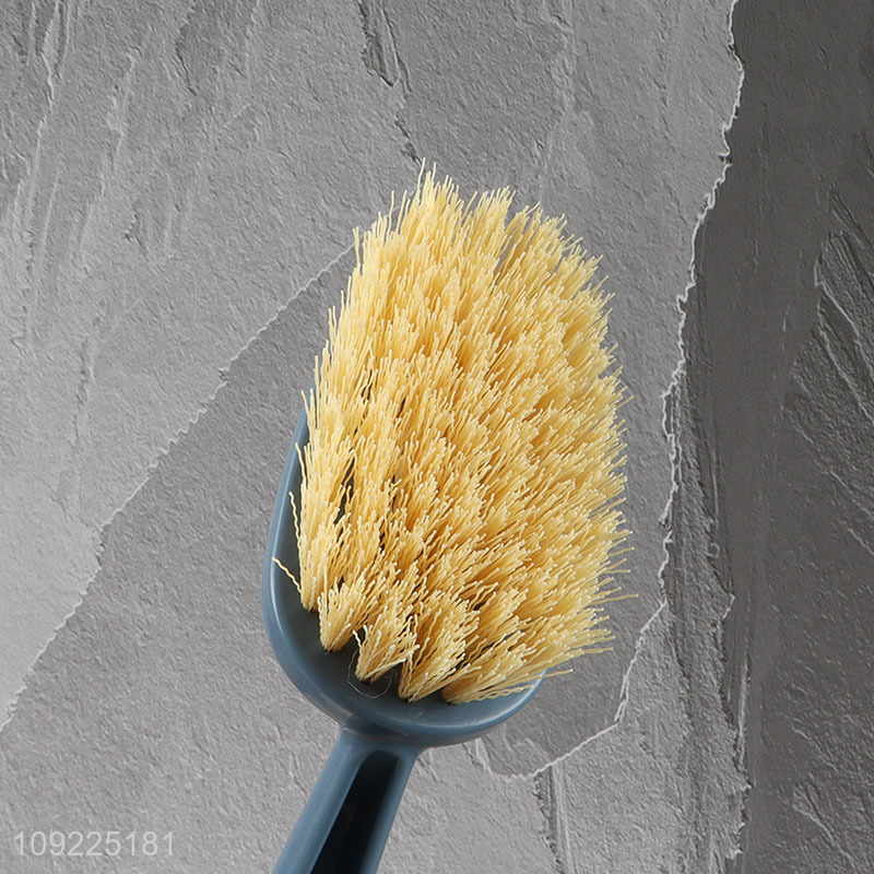 China Wholesale Heavy Duty Floor Scrub Brush with Long Wooden Handle