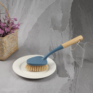 High Quality Pot Dish Brush Kitchen Scrub Brush with Wooden Handle