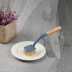 New Product Pot Cleaning Brush Dish Scrub Brush with Wooden Handle