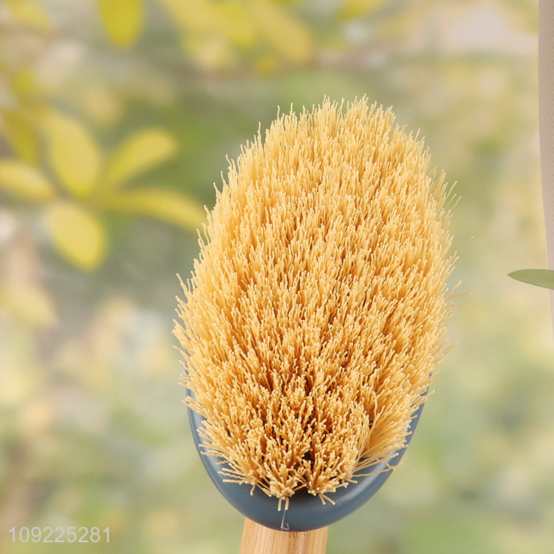 New Arrival Multi-Function Laundry Shoe Cleaning Brush with Bamboo Handle