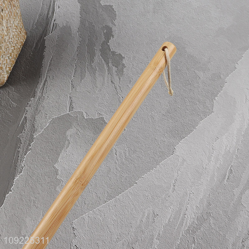 New Product Plastic Toilet Brush Toilet Cleaner Brush with Bamboo Handle