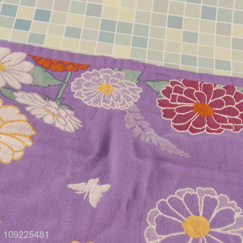 Hot products flower printed household face washing towel