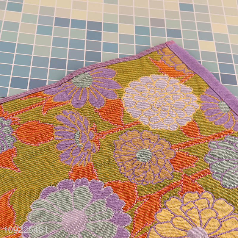 Hot products flower printed household face washing towel