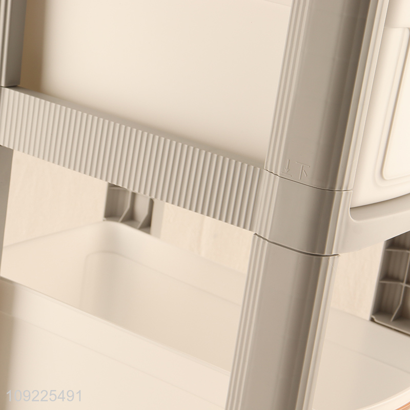 China factory multi-layer movable household storage rack storage shelves