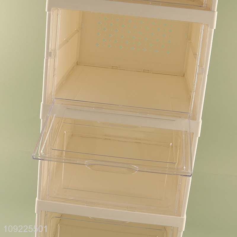 Hot selling household folding shoes storage box storage rack wholesale