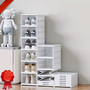 Hot selling household folding shoes storage box storage rack wholesale