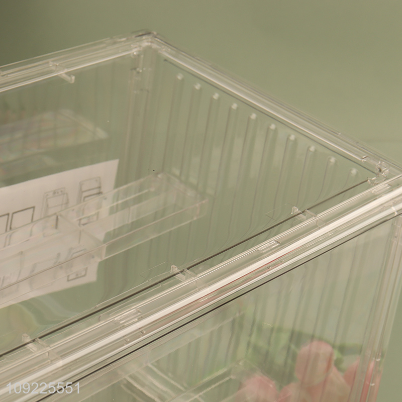 Top quality clear plastic desktop decor blind box storage box for sale