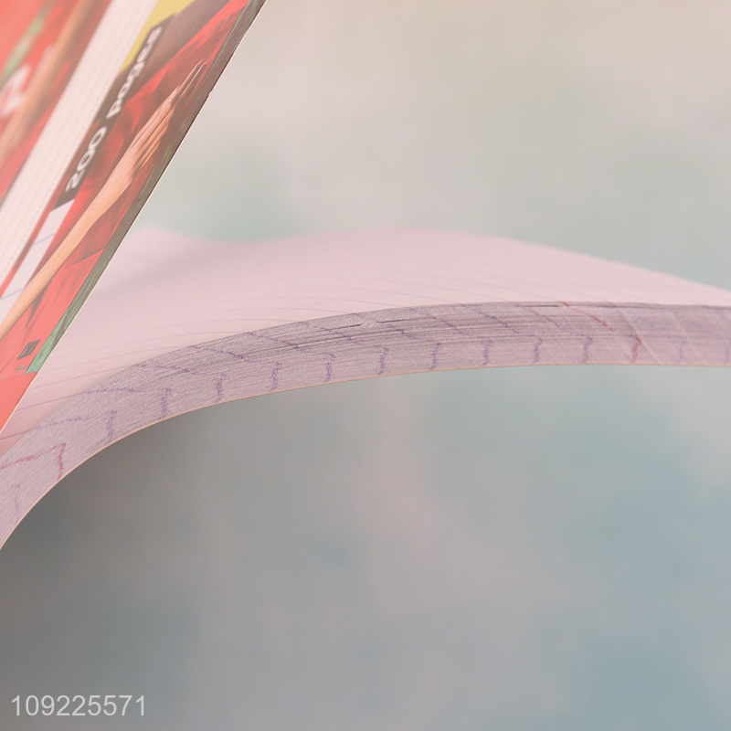 Hot selling school students 200pages A5 exercise book wholesale