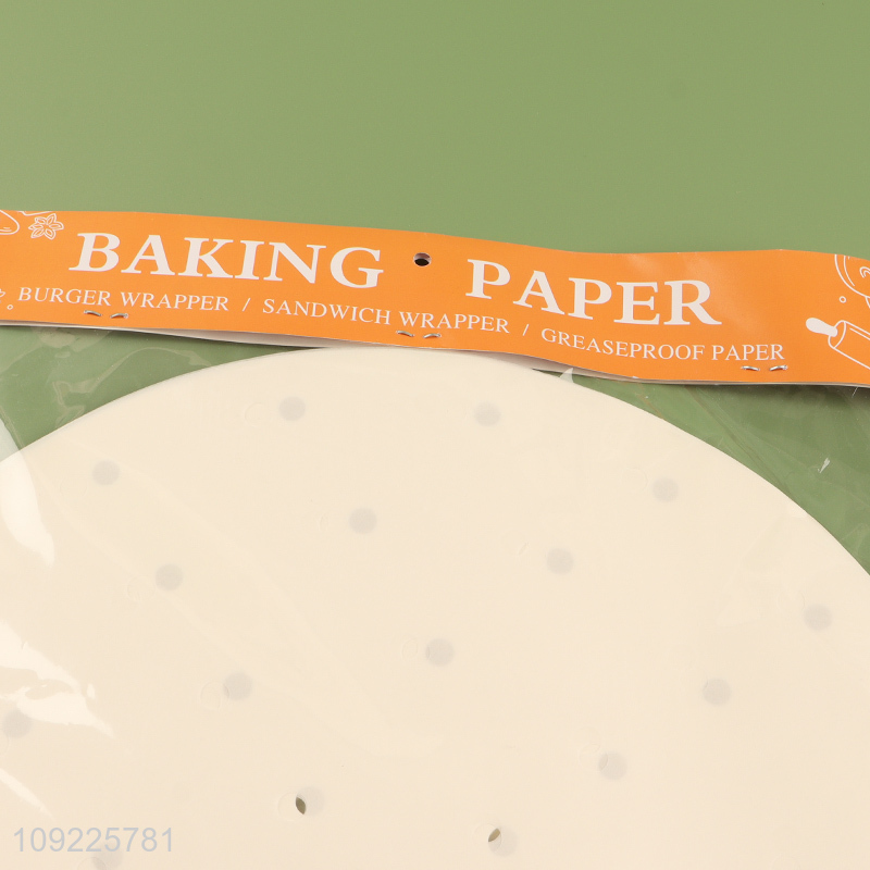 Good Quality 100PCS Round Non-Stick Bamboo Steamer Liners for Cooking & Baking