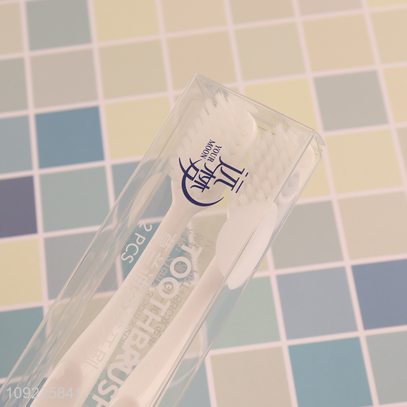 Good selling 2pcs oral care tooth cleaning toothbrush for adult