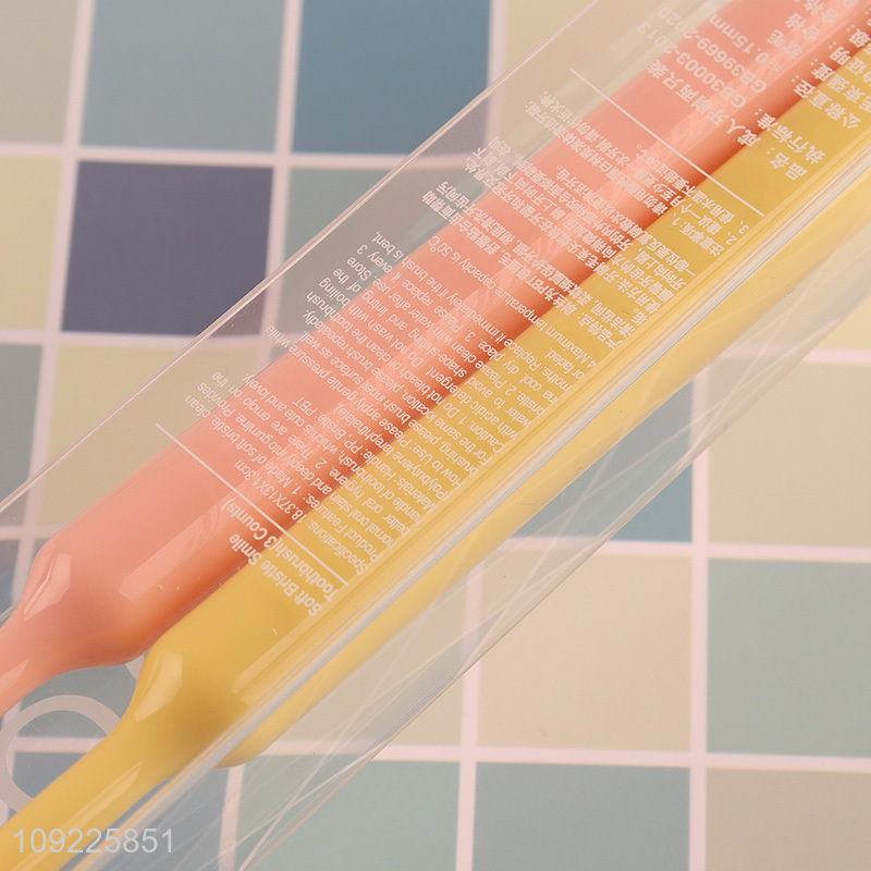 Top products 2pcs adult soft bristle tooth cleaning toothbrush