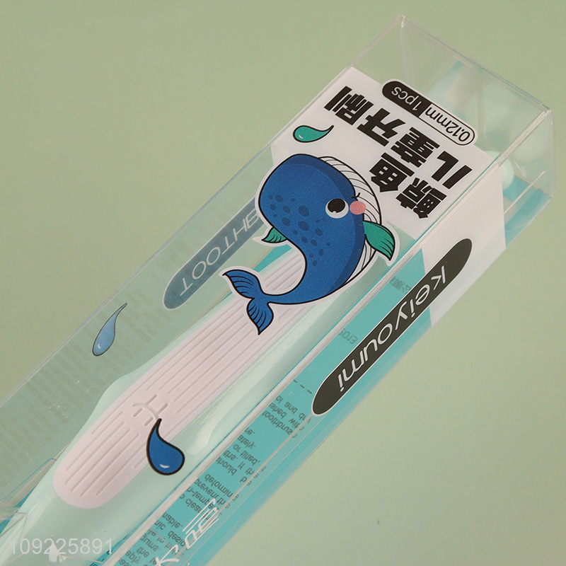 Good quality children whale tooth cleaning toothbrush for oral care