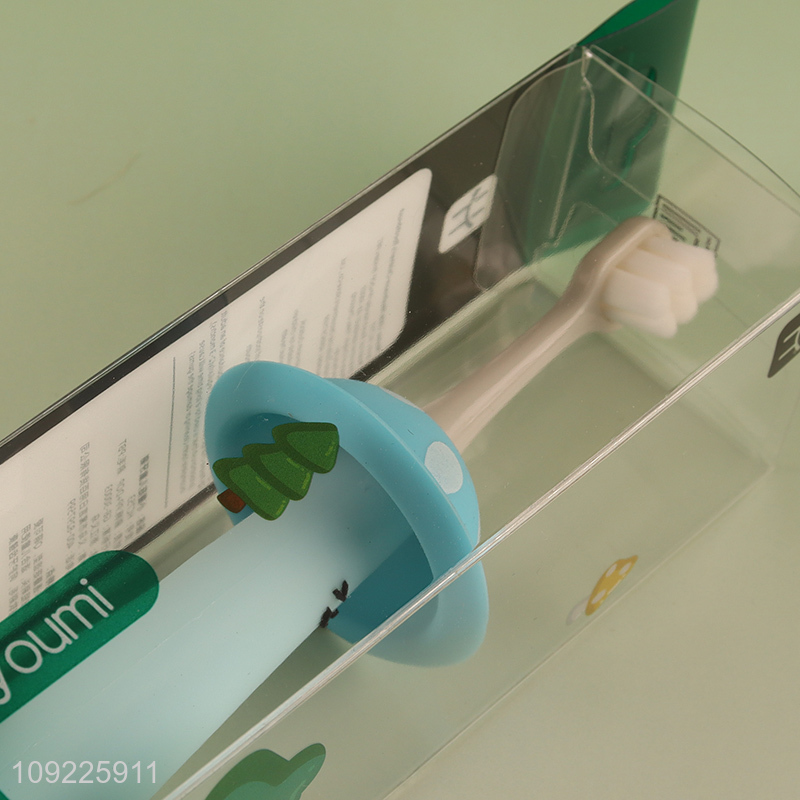 Best sale cartoon mushroom shape children tooth cleaning toothbrush