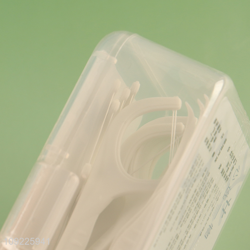 Good sale 50pcs oral care double line dental flossers wholesale