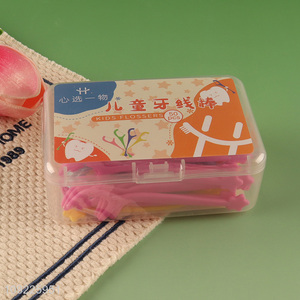 Online wholesale 50pcs oral care children dental flossers