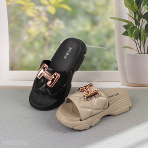 High Quality Fashionable Thick Solded EVA Slippers Beach Sandals for Women