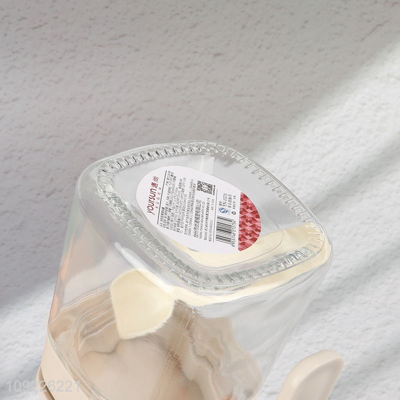 New Product Glass Spice Jar Glass Seasoning Container with Spoon