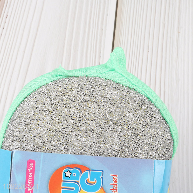 Wholesale 3PCS Double Sided Dishwashing Scrubbers Kitchen Dish Sponges Set