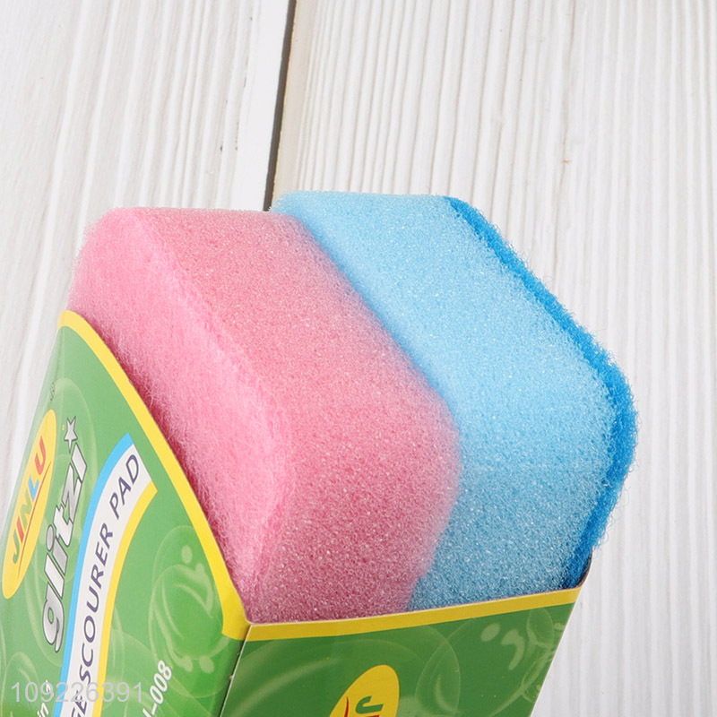 Hot Selling 2PCS Non-Scratch Kitchen Sponges for Washing Dishes Pots