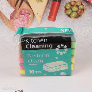 Factory Supply 10PCS Kitchen Dish Sponges Scrub Sponges for Pots Pans