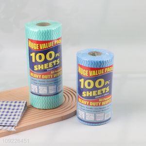 New Arrival 100 Sheets Ultra Absorbent Non-Woven <em>Cleaning</em> Cloths Kitchen <em>Towel</em> Roll