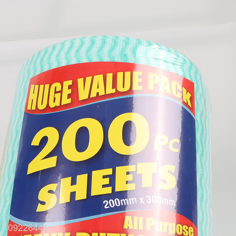 Good Quality 200 Sheets Non-Woven Cleaning Cloths Ultra Absorbent Kitchen Dish Towels