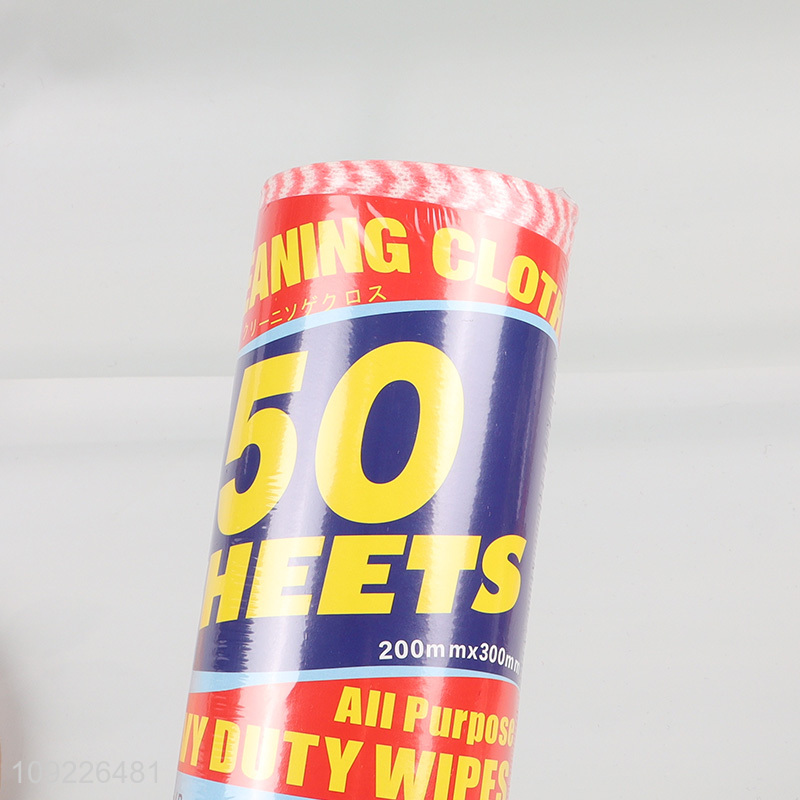 New Product 50 Sheets All Purpose Kitchen Wipes Disposable Nonwoven Cleaning Cloths