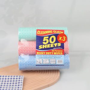 Good Quality 150 Sheets Non-Woven Dish Cloths Disposable Cleaning Cloths for Kitchen