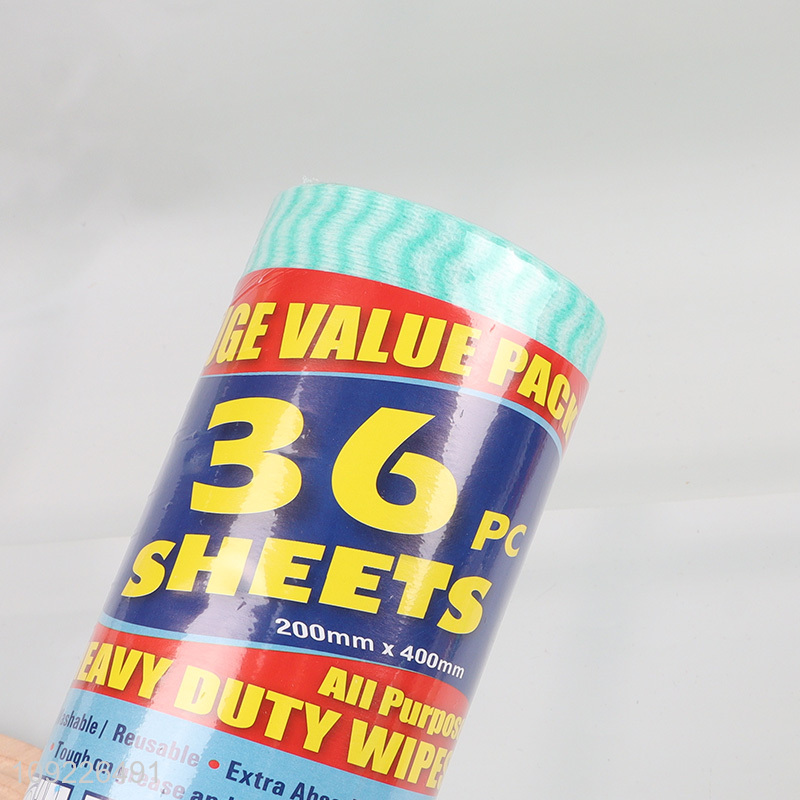 Factory Price 36 Sheets Disposable Dishwashing Cloths Heavy Duty Kitchen Cleaning Rags