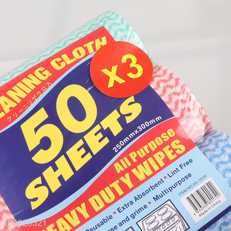 Good Quality 150 Sheets Non-Woven Dish Cloths Disposable Cleaning Cloths for Kitchen
