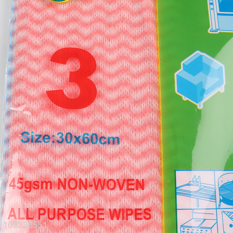 High Quality 3 Pieces Disposable Dishwashing Cloths Heavy Duty Kitchen Cleaning Rags