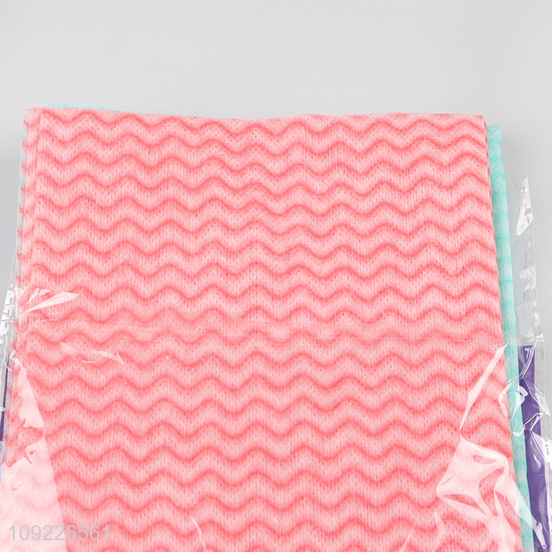 New Product 6 Pieces Non-Woven Cleaning Cloths Ultra Absorbent Kitchen Dish Towels