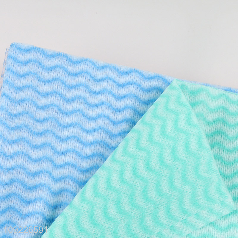 Factory Supply 8 Pieces Non-Woven Dish Cloths Heavy Duty Disposable Kitchen Towels