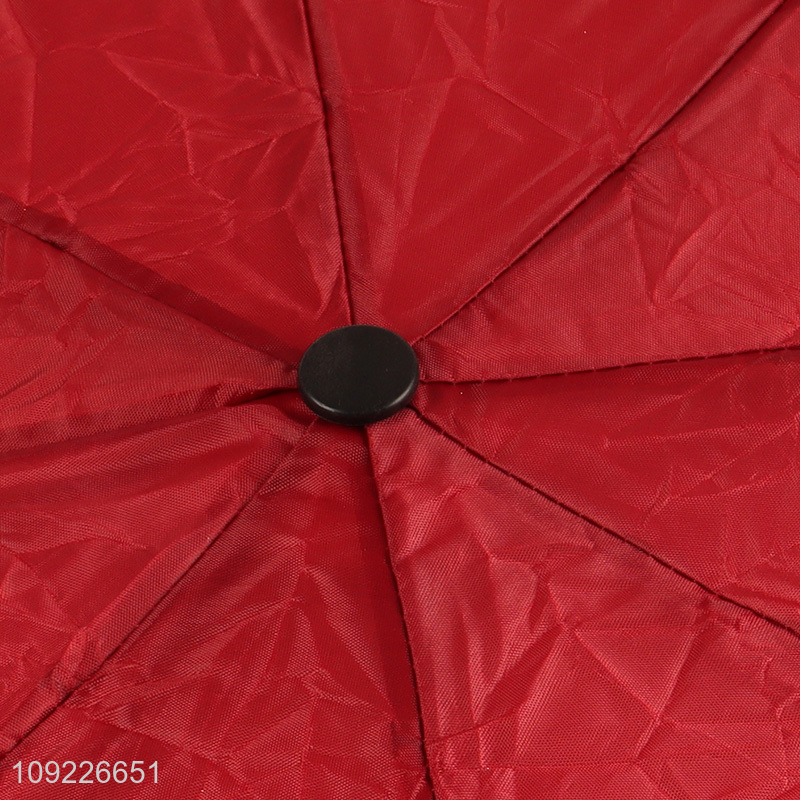 High Quality Solid Color Umbrella Foldable Umbrella Windproof Travel Umbrella