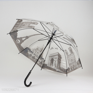 New Product Creative Windproof Umbrella Transparent Clear Umbrella for Walking