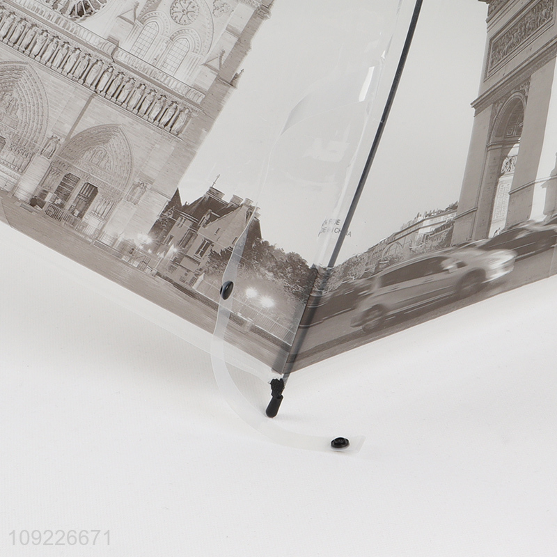 New Product Creative Windproof Umbrella Transparent Clear Umbrella for Walking