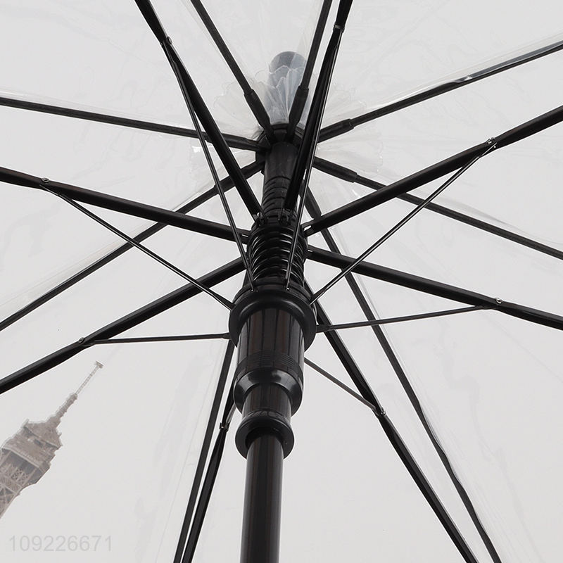 New Product Creative Windproof Umbrella Transparent Clear Umbrella for Walking