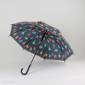 Online Wholesale Kids Umbrella Cartoon Dinosaur Printed Manual Open Umbrella