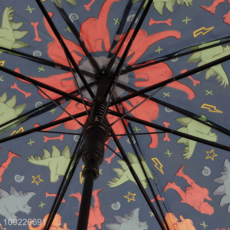 Online Wholesale Kids Umbrella Cartoon Dinosaur Printed Manual Open Umbrella