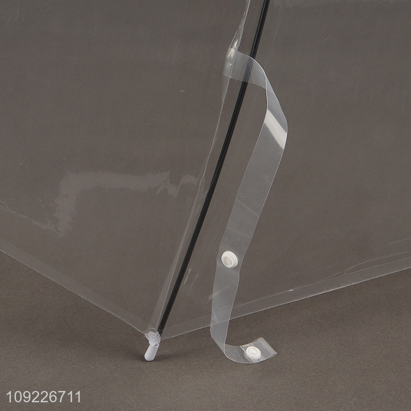 Good Quality Transparent Clear Umbrella Custom Logo Manual Open Umbrella
